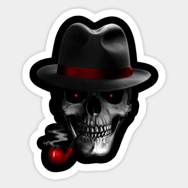 Skull Mafia Sticker by opawapo